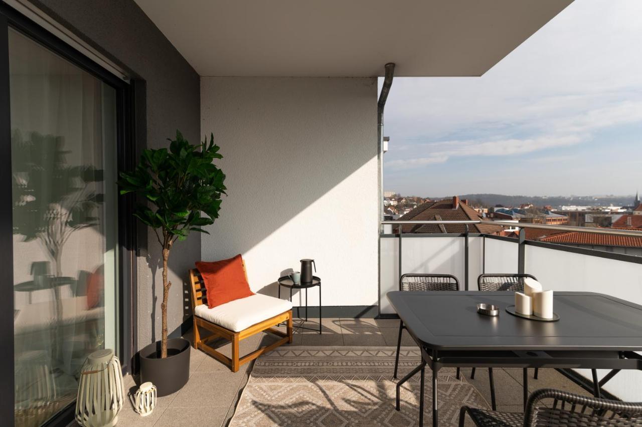 Dwellstay - Modernes Apartment I 55Qm I 2 Zimmer I Kueche I Bad I Terrasse I Tv I Wlan Bad Hersfeld Esterno foto