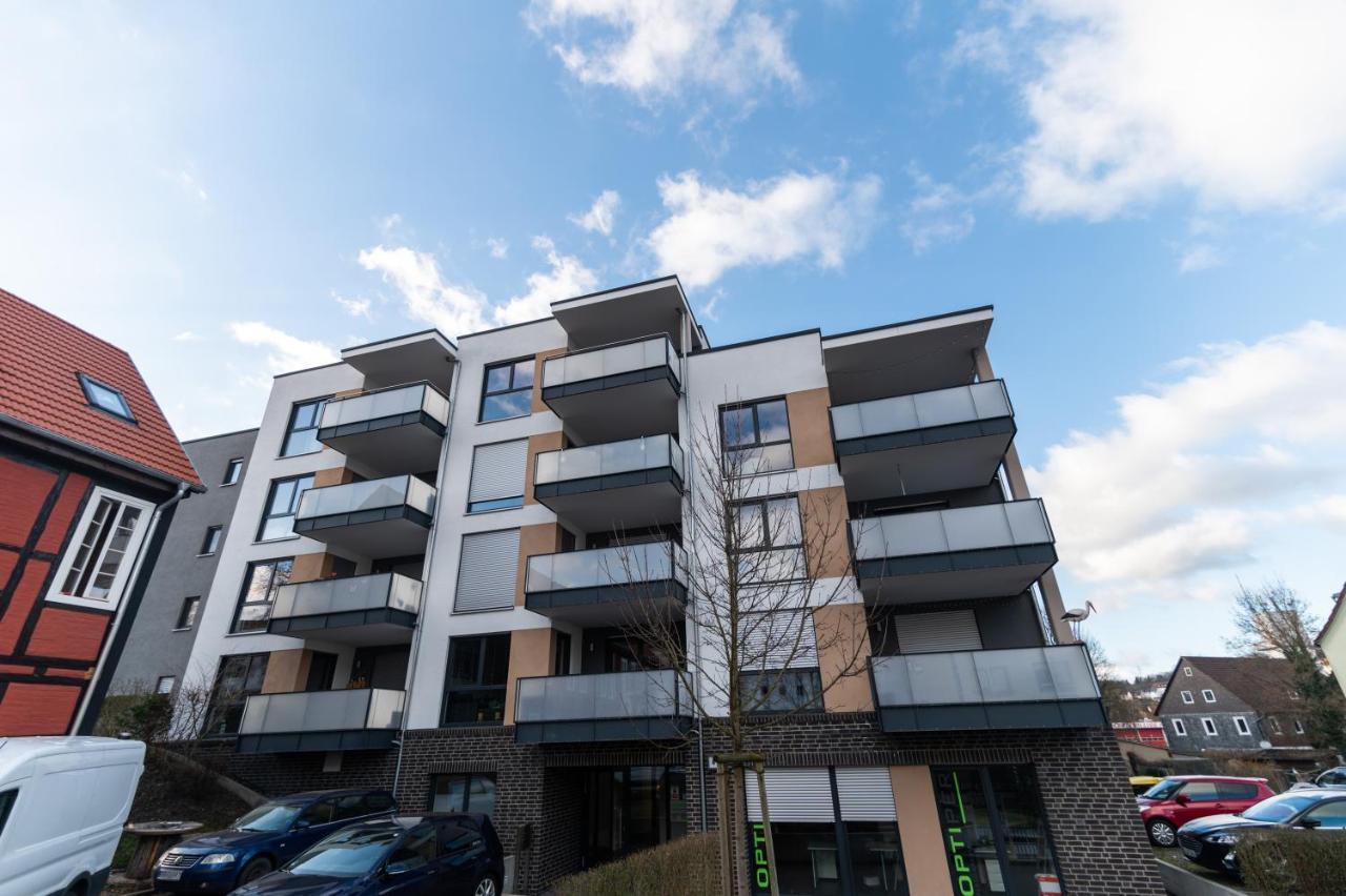 Dwellstay - Modernes Apartment I 55Qm I 2 Zimmer I Kueche I Bad I Terrasse I Tv I Wlan Bad Hersfeld Esterno foto